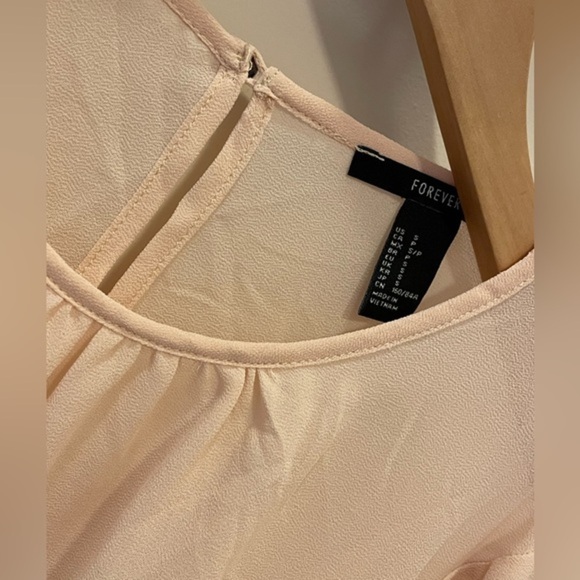 FOREVER 21 Sheer Nude Blouse - Picture 3 of 6